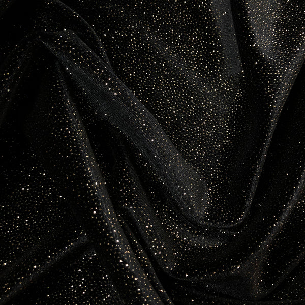 NEW ARRIVAL - Black Glitter Velvet