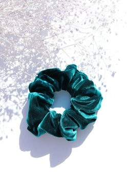 Emerald Velvet Scrunchie